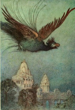 Warwick Goble Falk Tales of Bengal 13 Indian Oil Paintings